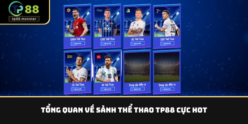 Tổng quan về sảnh thể thao TP88 cực hot
