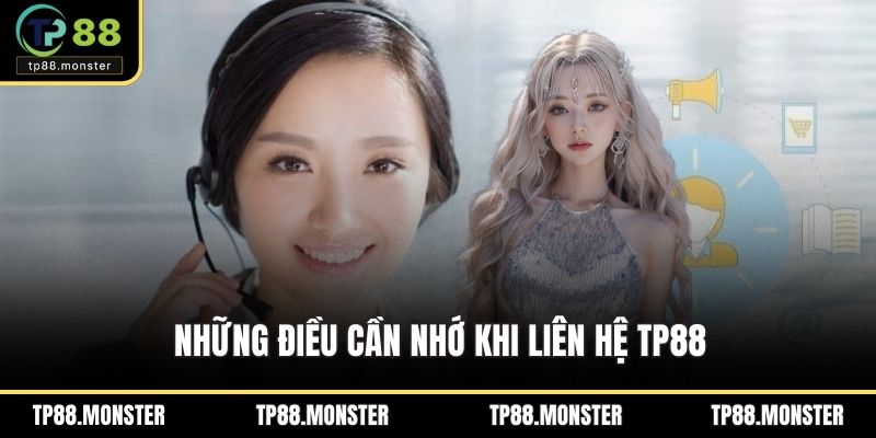 Những điều cần nhớ khi liên hệ TP88