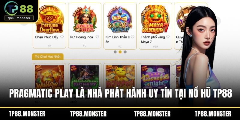 Pragmatic Play là nhà phát hành uy tín tại nổ hũ TP88